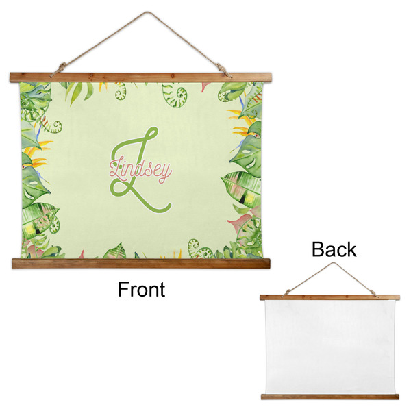 Tropical Leaves Border Wall Hanging Tapestry - Landscape - APPROVAL