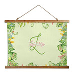 Tropical Leaves Border Wall Hanging Tapestry - Wide (Personalized)