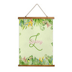 Tropical Leaves Border Wall Hanging Tapestry - Tall (Personalized)
