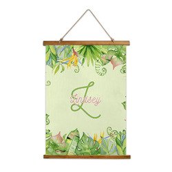 Tropical Leaves Border Wall Hanging Tapestry - Tall (Personalized)
