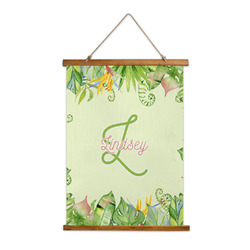 Tropical Leaves Border Wall Hanging Tapestry (Personalized)