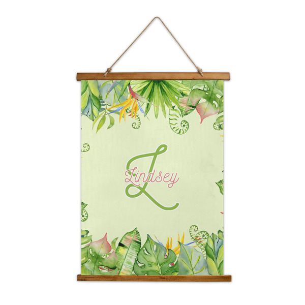 Custom Tropical Leaves Border Wall Hanging Tapestry (Personalized)