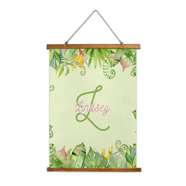 Custom Tropical Leaves Border Wall Hanging Tapestry (Personalized)