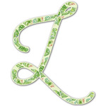 Tropical Leaves Border Letter Decal - Small (Personalized)