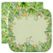Tropical Leaves Border Washcloth / Face Towels