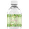 Tropical Leaves Border Water Bottle Label - Single Front