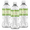Tropical Leaves Border Water Bottle Labels - Front View
