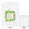Tropical Leaves Border White Treat Bag - Front & Back View