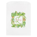 Tropical Leaves Border Treat Bag (Personalized)