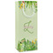 Tropical Leaves Border Wine Gift Bags - Matte (Personalized)