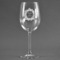 Tropical Leaves Border Wine Glass - Main/Approval