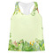 Tropical Leaves Border Womens Racerback Tank Top - Small