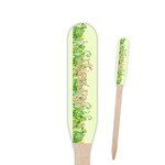 Tropical Leaves Border Paddle Wooden Food Picks (Personalized)