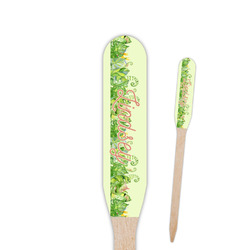 Tropical Leaves Border Paddle Wooden Food Picks (Personalized)