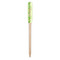 Tropical Leaves Border Wooden Food Pick - Paddle - Single Pick