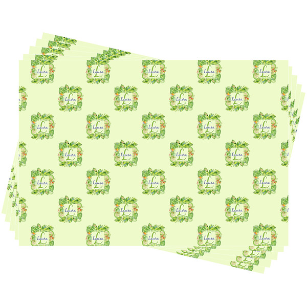 Tropical Leaves Border Wrapping Paper - 5 Sheets Approval