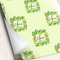 Tropical Leaves Border Wrapping Paper - 5 Sheets
