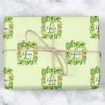 Tropical Leaves Border Wrapping Paper (Personalized)