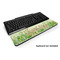 Tropical Leaves Border Keyboard Wrist Rest (Personalized)