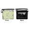 Tropical Leaves Border Wristlet ID Cases - Front & Back