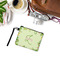 Tropical Leaves Border Wristlet ID Cases - LIFESTYLE