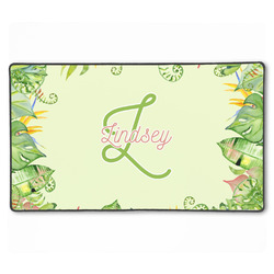 Tropical Leaves Border XXL Gaming Mouse Pad - 24" x 14" (Personalized)