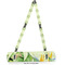 Tropical Leaves Border Yoga Mat Strap With Full Yoga Mat Design