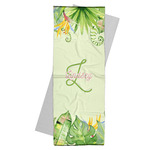 Tropical Leaves Border Yoga Mat Towel (Personalized)