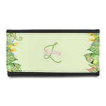 Tropical Leaves Border Leatherette Ladies Wallet (Personalized)