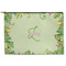 Tropical Leaves Border Zipper Pouch Large (Front)