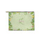 Tropical Leaves Border Zipper Pouch Small (Front)