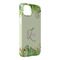 Tropical Leaves Border iPhone 14 Plus Case - Angle