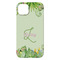Tropical Leaves Border iPhone 14 Plus Case - Back