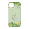 Tropical Leaves Border iPhone 14 Pro Case - Back