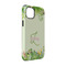 Tropical Leaves Border iPhone 14 Tough Case - Angle