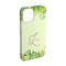 Tropical Leaves Border iPhone 15 Case - Angle