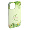 Tropical Leaves Border iPhone 15 Plus Case - Angle