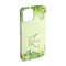 Tropical Leaves Border iPhone 15 Pro Case - Angle