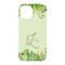 Tropical Leaves Border iPhone 15 Pro Case - Back