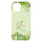 Tropical Leaves Border iPhone 15 Pro Max Case - Back