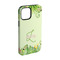 Tropical Leaves Border iPhone 15 Pro Tough Case - Angle