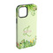 Tropical Leaves Border iPhone 15 Tough Case -  Angle