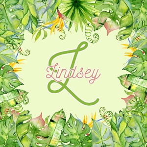 Tropical Leaves Border