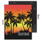 Tropical Sunset 11x14 Wood Print - Front & Back View