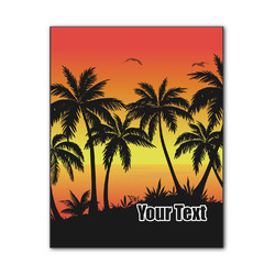 Tropical Sunset Wood Print - 11x14 (Personalized)