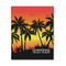 Tropical Sunset 11x14 Wood Print - Front View