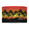 Tropical Sunset 12" Drum Lampshade - FRONT (Fabric)