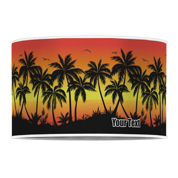 Tropical Sunset 12" Drum Lampshade - FRONT (Poly Film)