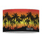 Tropical Sunset 12" Drum Lampshade - FRONT (Poly Film)