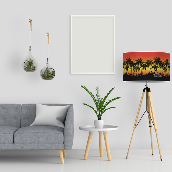 Tropical Sunset 12" Drum Lampshade - LIFESTYLE